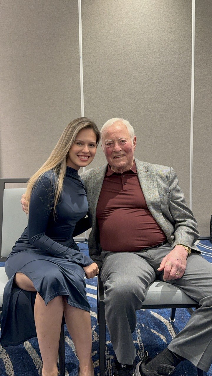 Florencia Hoffmann con Brian Tracy